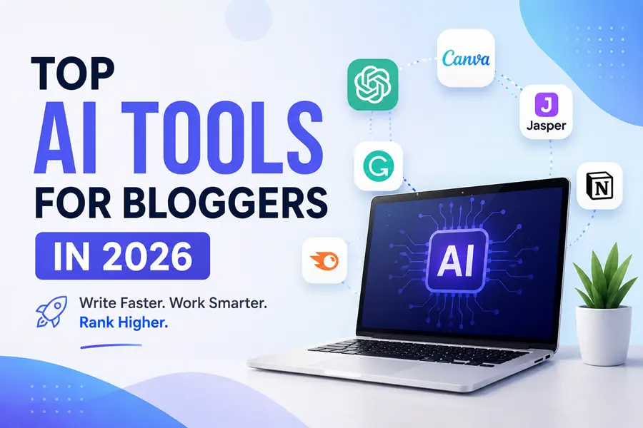 Best AI tools that help bloggers write faster, improve SEO, and grow traffic.