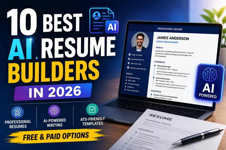 Best AI Resume Builders in 2026 for creating ATS-friendly resumes