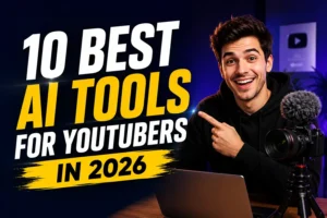 Best AI tools for YouTubers in 2026 for script writing, thumbnails, video editing, and SEO