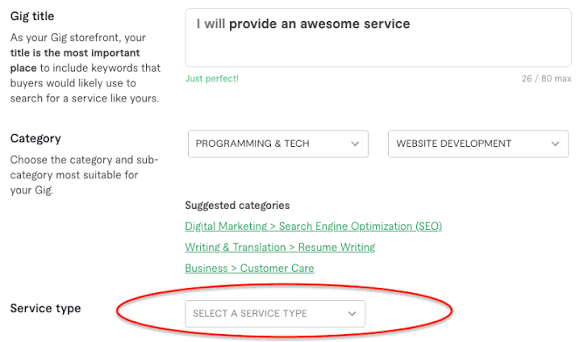 fiverr gig setup for beginners 2026
